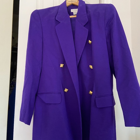 Purple Jacket with gold buttons - Picture 2 of 2